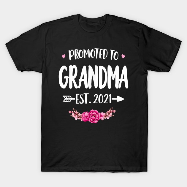 Promoted To Grandma Est. 2021 T-Shirt by brittenrashidhijl09